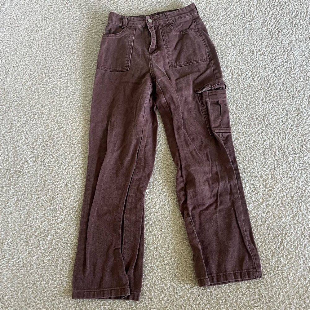 Brown High Rise Shein Jeans